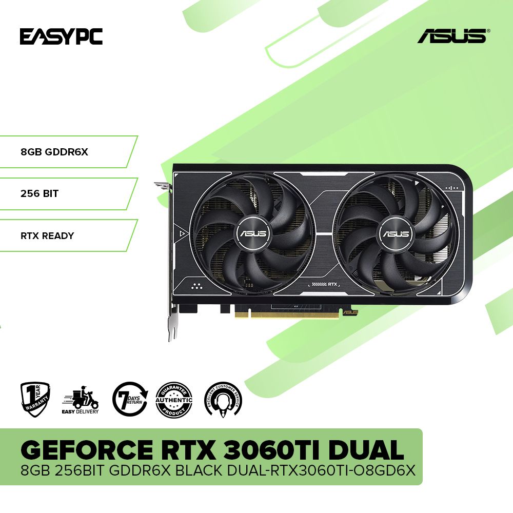 ASUS GeForce RTX 3060TI DUAL 8GB 256BIT GDDR6X