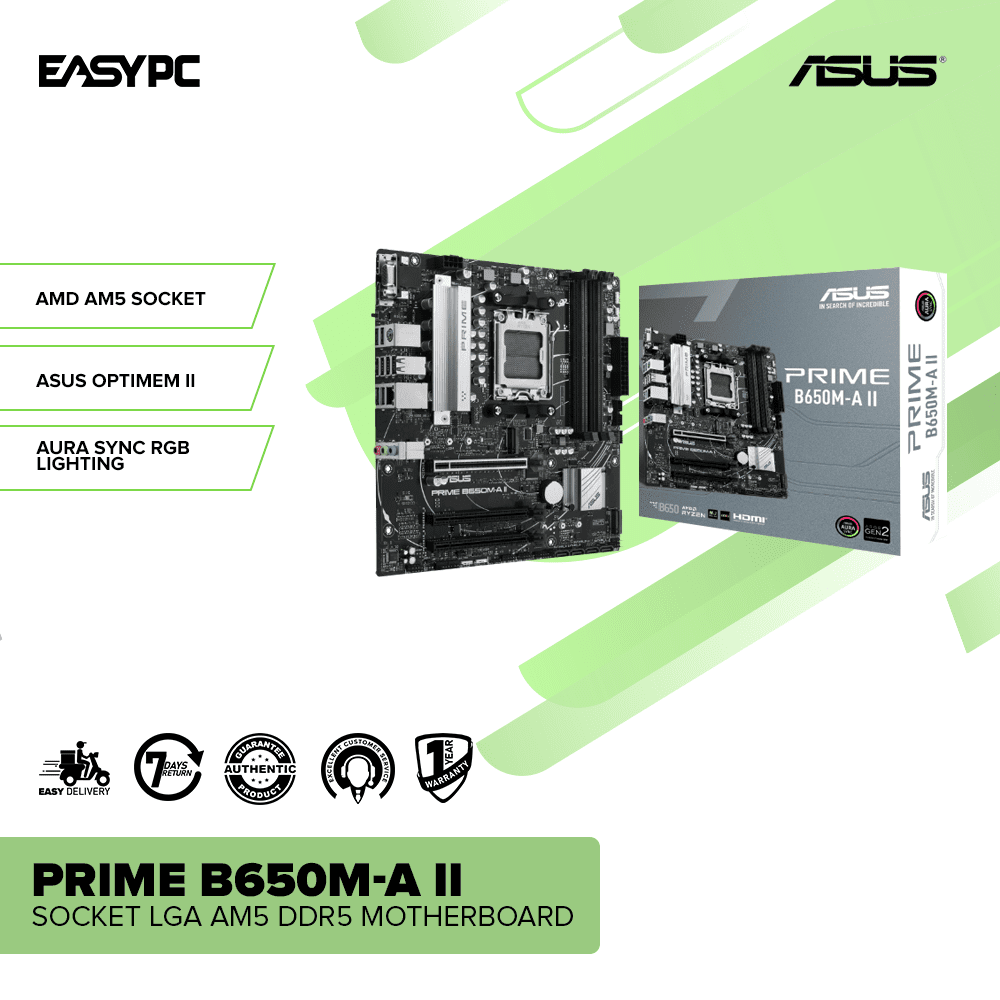 ASUS PRIME B650M-A II Socket AM5 DDR5 Motherboard – EasyPC