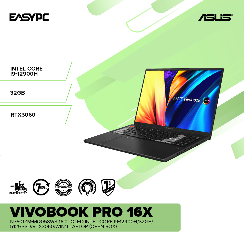 ASUS Vivobook Pro 16X N7601ZM-MQ058WS 16.0
