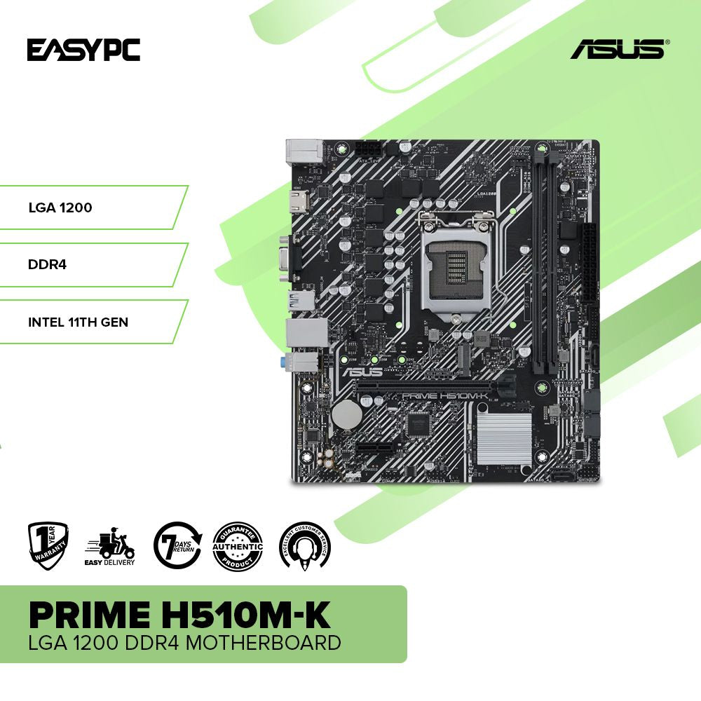 ASUS prime H510M-K LGA 1200 ddr4 Motherboard – EasyPC