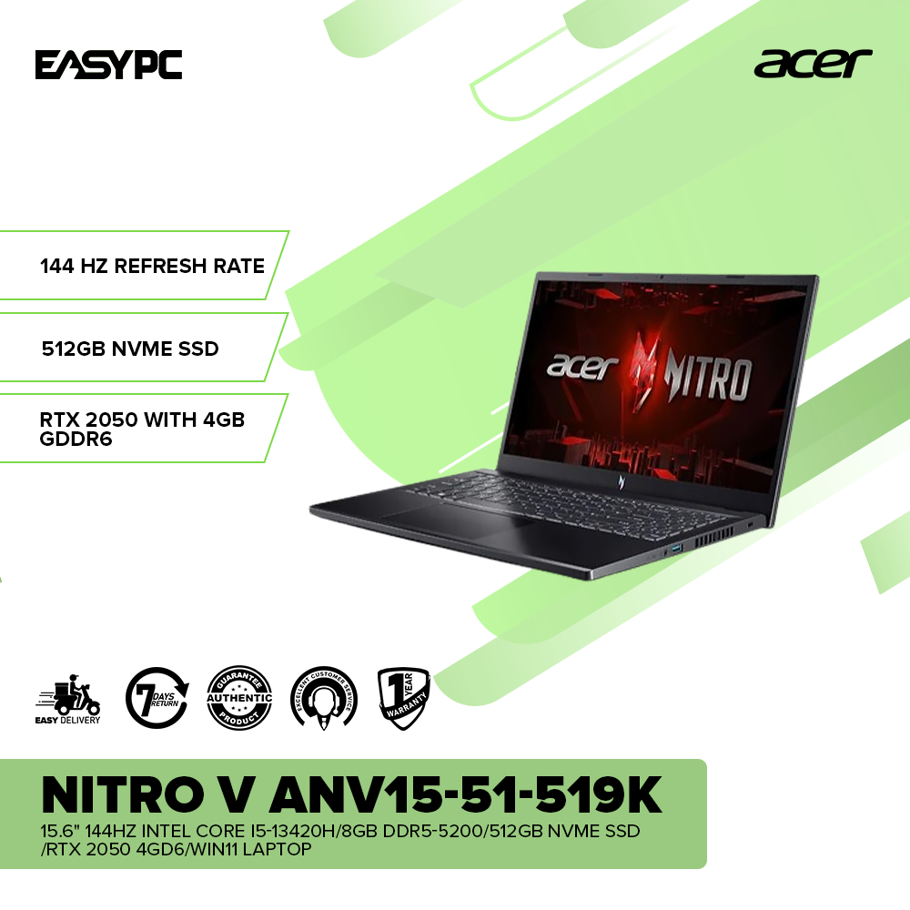 Acer Nitro V ANV15-51-519K 15.6