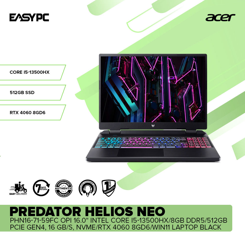 Acer Predator Helios Neo PHN16-71-59FC OPI 16.0