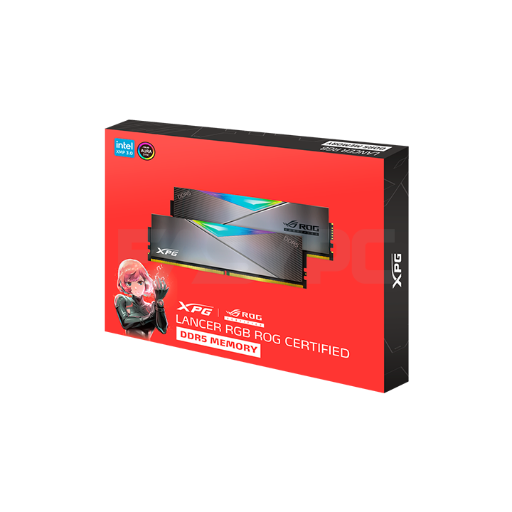 Adata XPG Lancer ROG AX5U6600C3216G-DCLARROG 32GB 2x16 6600mHz DDR5 RGB Grey Memory-d