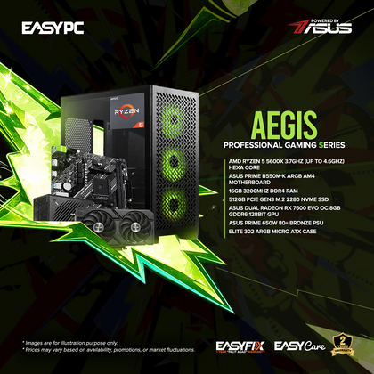 EasyPC AEGIS - ASUS Pick Build Asenan Professional Gaming Series Gaming Desktop