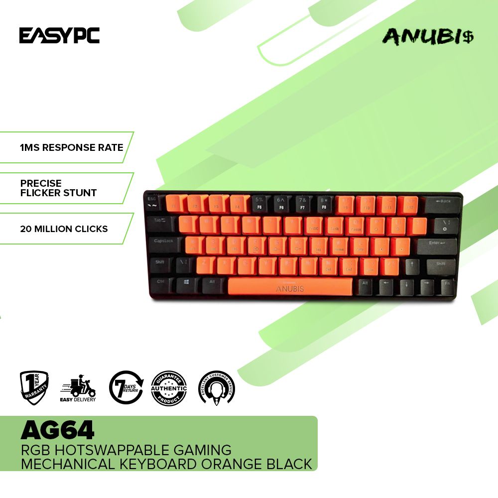 Anubis AG64 RGB Orange Black