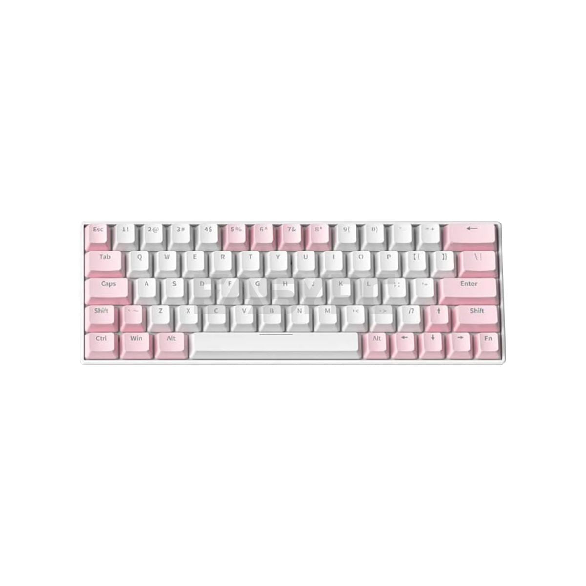 Anubis AG64 RGB Hotswappable Gaming Mechanical Keyboard White Pink – EasyPC