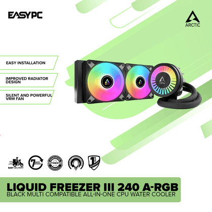 Arctic LIQUID FREEZER III 240 A-RGB BLACK Multi Compatible All-in-One CPU Water Cooler