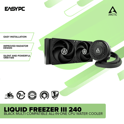 Arctic LIQUID FREEZER III 240 BLACK Multi Compatible All-in-One CPU Water Cooler