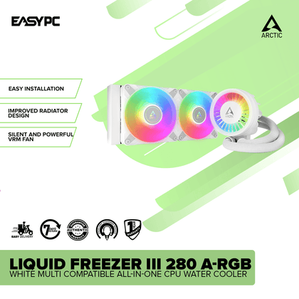 Arctic LIQUID FREEZER III 280 A-RGB WHITE Multi Compatible All-in-One CPU Water Cooler