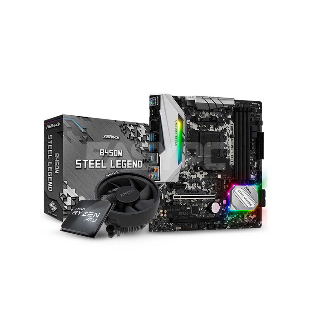 ASROCK BUILD AMD RYZEN 5 4650G / ASROCK B450 STEEL LEGEND – EasyPC