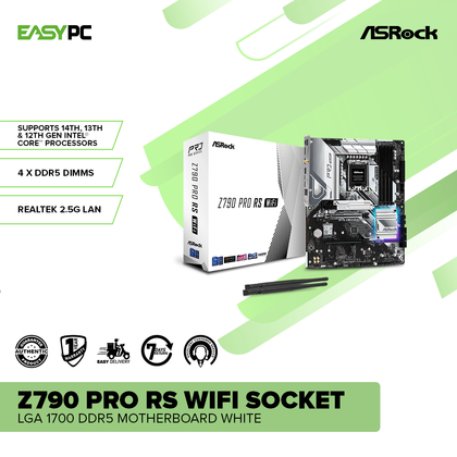 AsrockZ790ProRSWIFISocketLGA1700DDR5MotherboardWhite_1