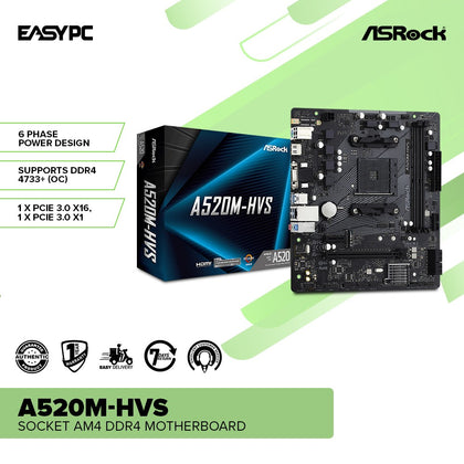 Asrock A520M-HVS Socket Am4 DDR4 Motherboard