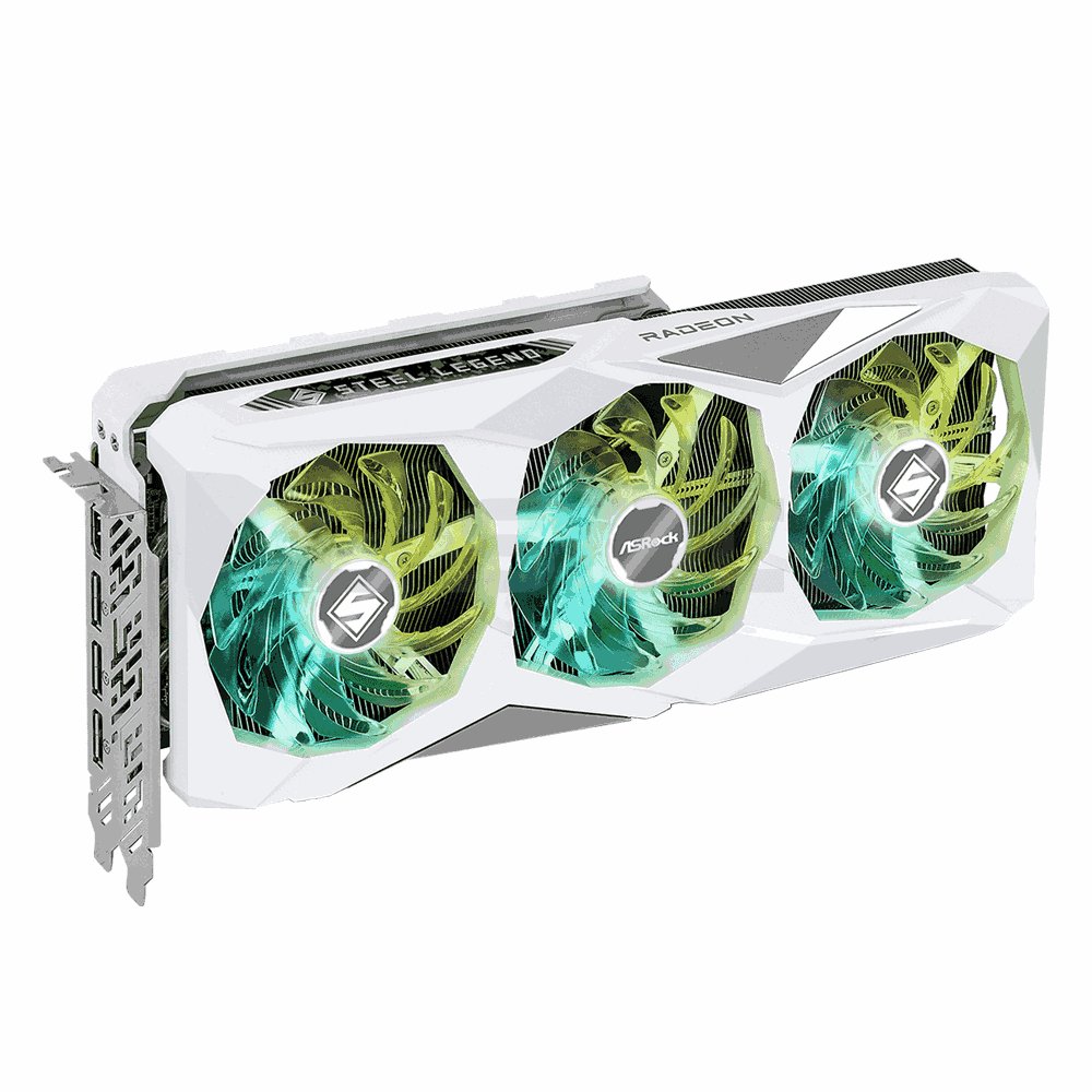 Asrock AMD RadeonÂ™ RX 7800 XT Steel Legend 16GB 256-Bit GDDR6 OC Videocard