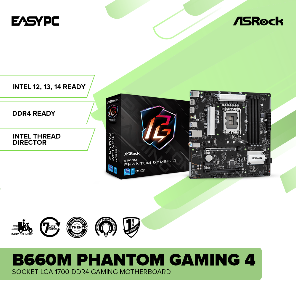 Asrock B660M Phantom Gaming 4 Socket LGA 1700 Ddr4 Gaming