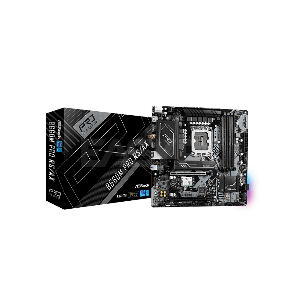 Asrock B660M Pro RS/AX WIFI Socket LGA 1700 DDR4 Motherboard – EasyPC