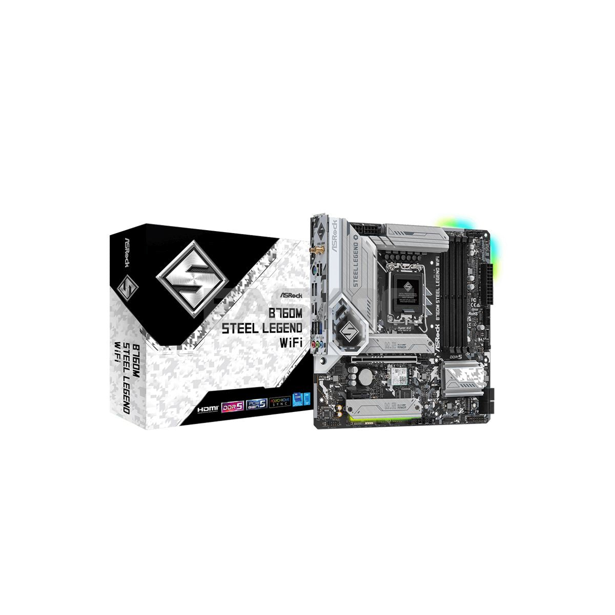 Asrock B760M Steel legend D5 MATX WIFI LGA 1700 DDR5 motherboard