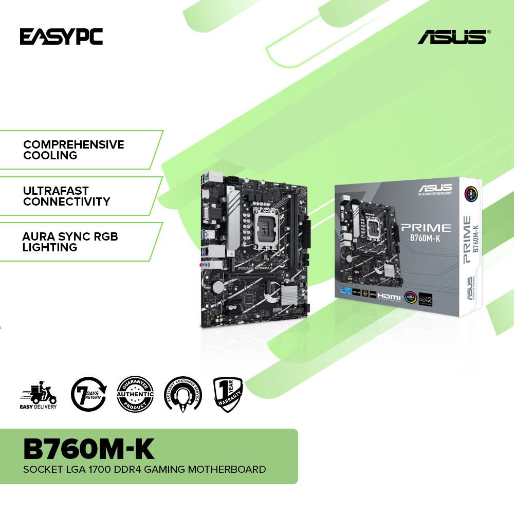Asus B760M-K Socket LGA 1700 Ddr4 Gaming Motherboard