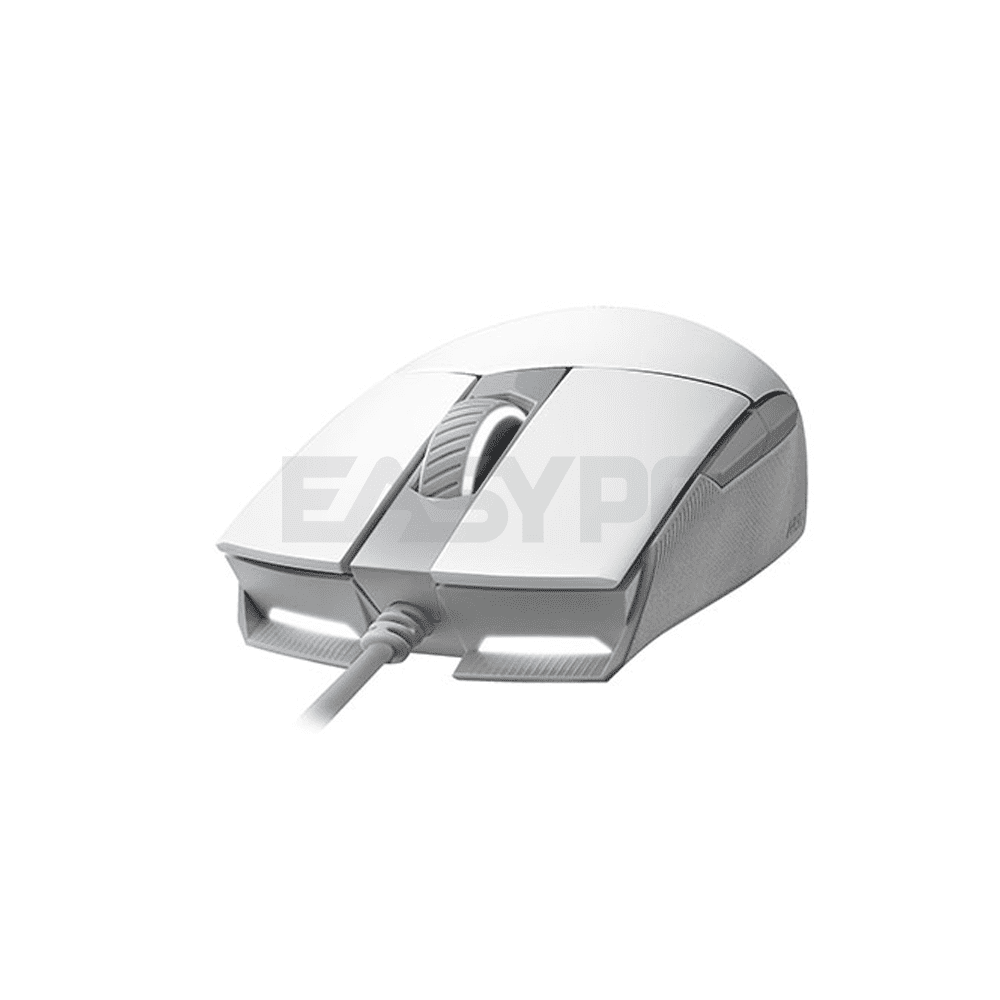Asus P516 ROG Strix Impact II Moonlight Wired Gaming Mouse white-b