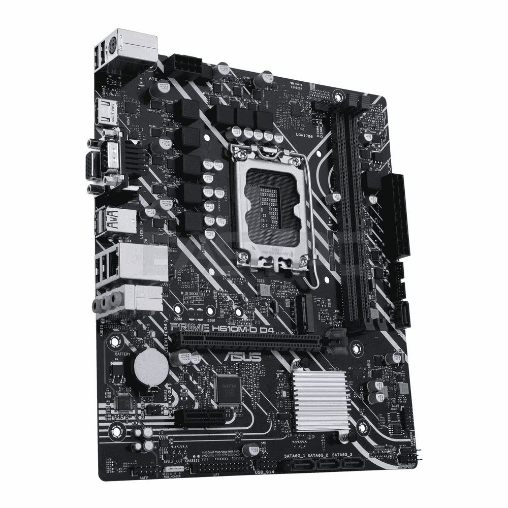 Asus Prime H610M-E D4 Socket LGA 1700 Ddr4 Motherboard-a