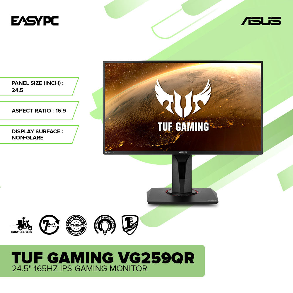 Asus TUF Gaming VG259QR 165Hz IPS Gaming Monitor – EasyPC