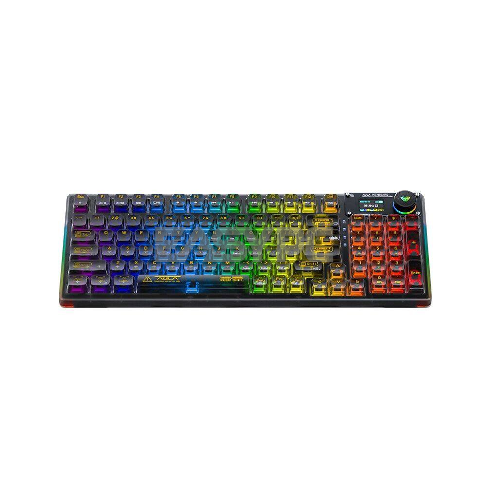 Aula F98 PRO RGB Gaming Mechanical Hotswappable Keyboard Black – EasyPC