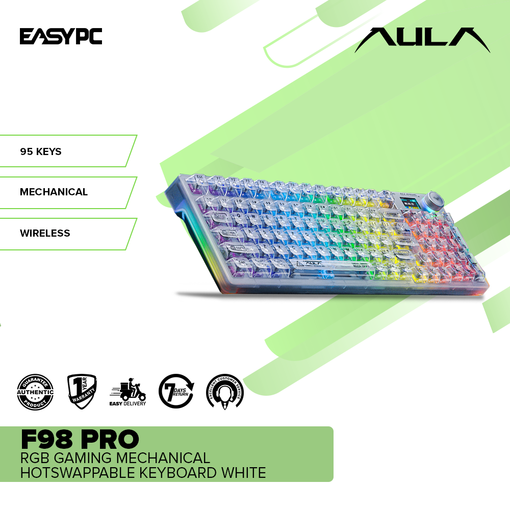 AULA F98 PRO RGB Gaming Mechanical Hotswappable Keyboard – EasyPC