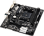 ASRock B450M-HDV Side View