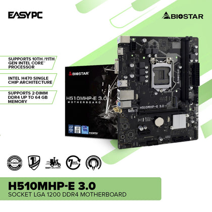 Biostar H510MHP-E 3.0 Socket LGA 1200 Ddr4 Motherboard