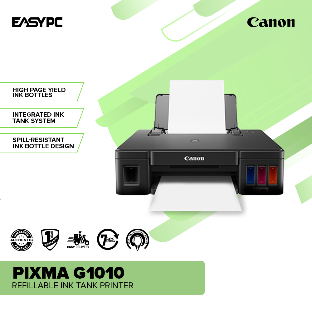 Canon Pixma G1010 Refillable Ink Tank Printer – EasyPC
