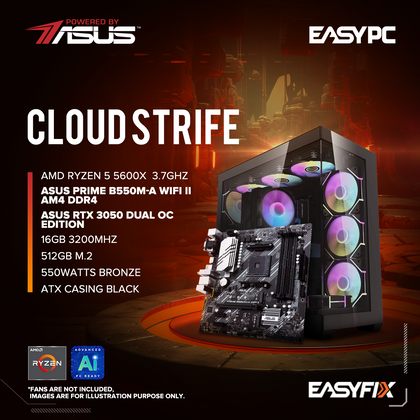 Cloud Strife  Asus B550M-A | ASUS RTX 3050 | Ryzen 5 5600X