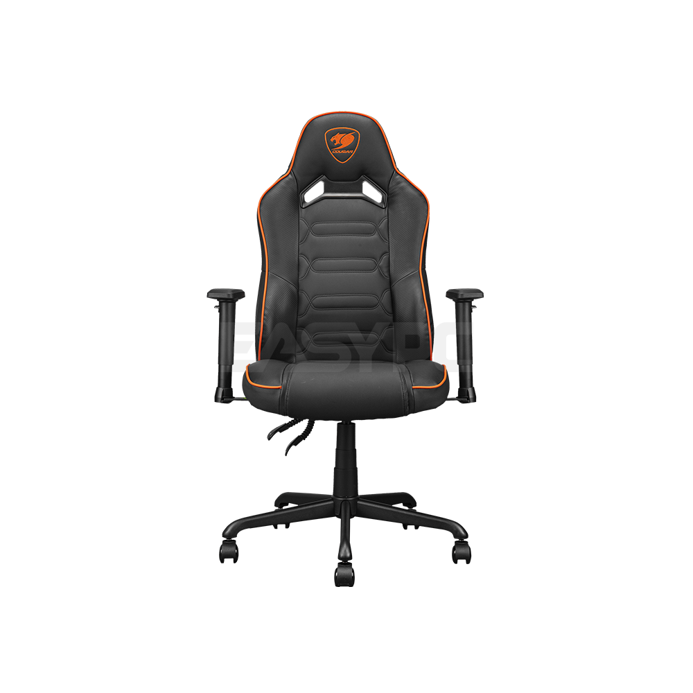 Cougar Fusion S Leather Multi-Purpose Gaming Chair Black/Orange-c