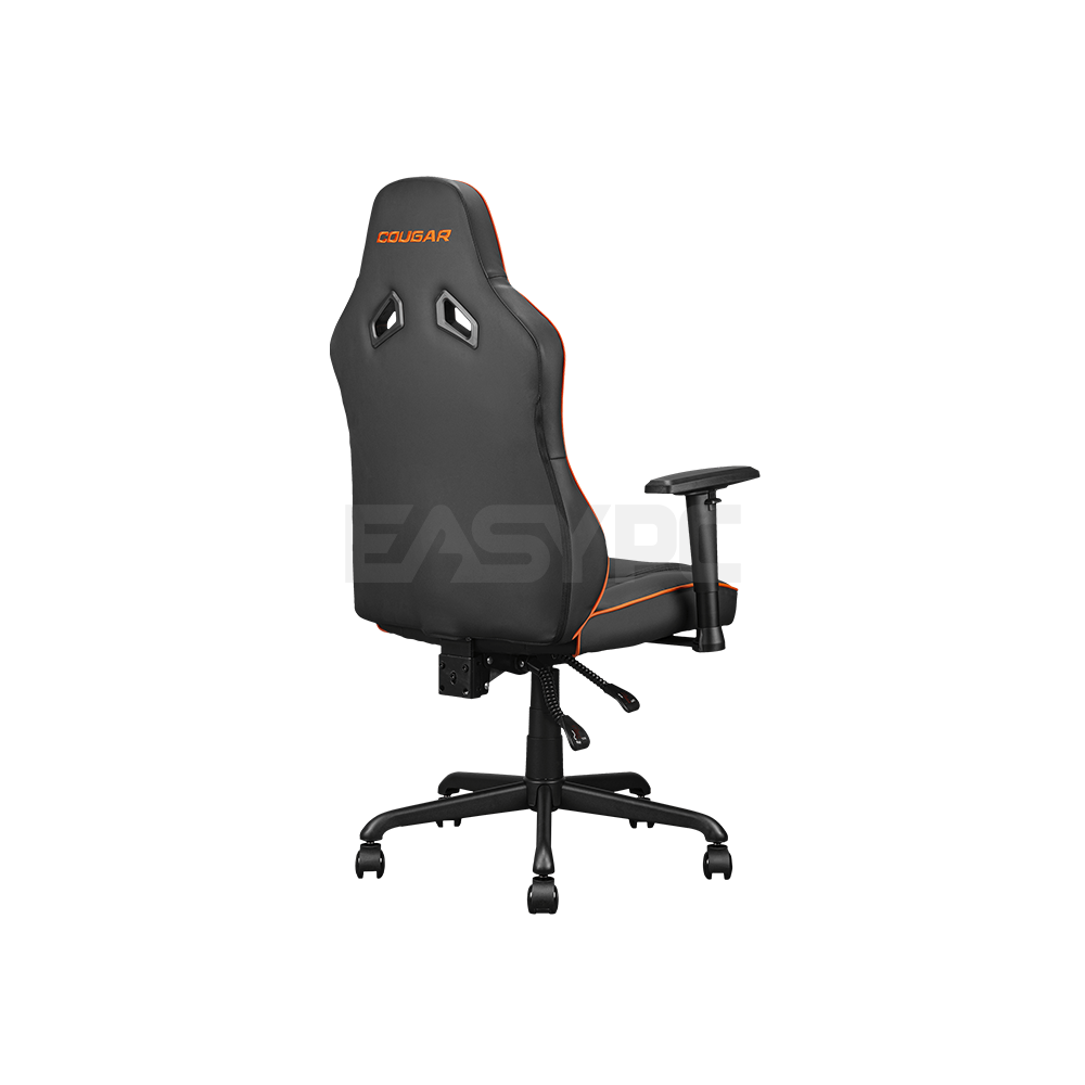 Cougar Fusion S Leather Multi-Purpose Gaming Chair Black/Orange-d