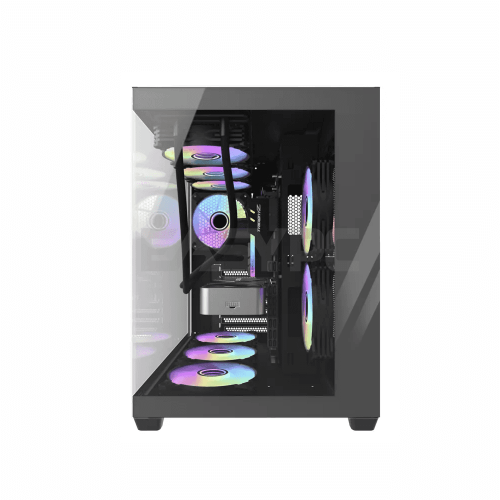 DarkFlash C285P ATX Tempered Glass Side Panel Gaming PC Case – EasyPC