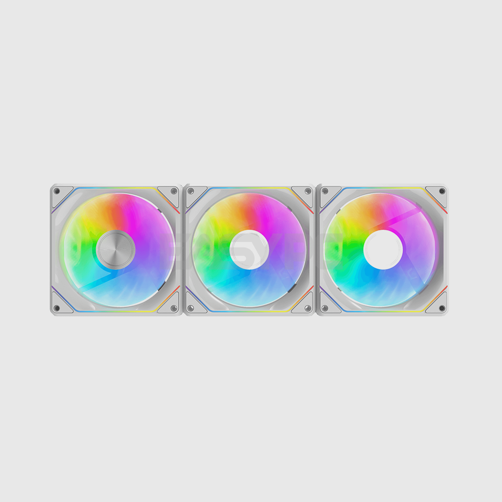 DarkFlash GAUSS G24 ARGB 3in1 Magnetic Splice Chassis Fan White – EasyPC