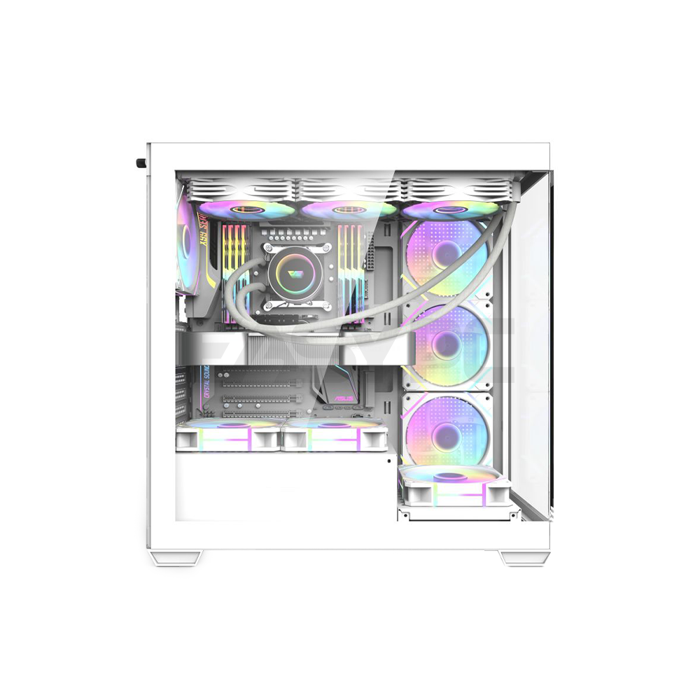 DarkFlash DS900 Aquarium ATX PC Case White – EasyPC