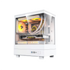 DarkFlash DB330M Micro ATX Tempred Glass Side and Front Panel Gaming PC Case White
