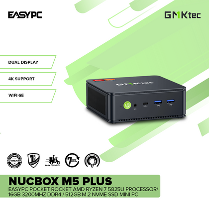 EasyPC Pocket Rocket GMKtec Nucbox M7 Pro AMD R9 6950H Processor/16GB EasyPC Pocket Rocket GMKtec Nucbox M7 Pro AMD R9 6950H Processor/16GB