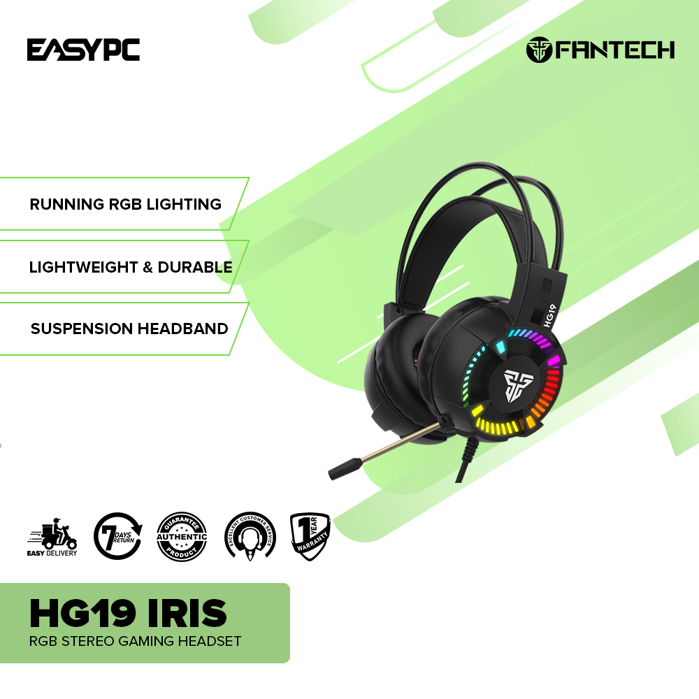 Fantech HG19 IRIS RGB Stereo Gaming Headset-a