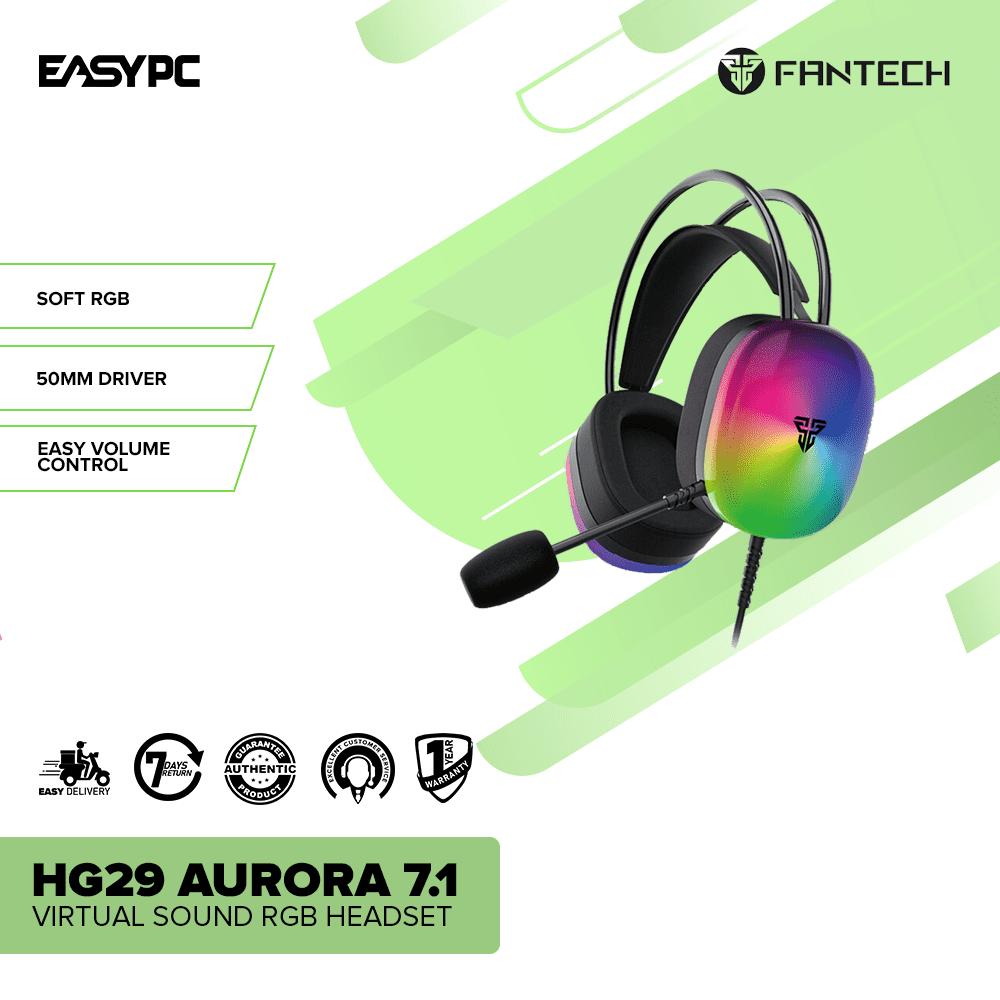 Fantech HG29 Aurora Virtual Sound RGB Headset – EasyPC