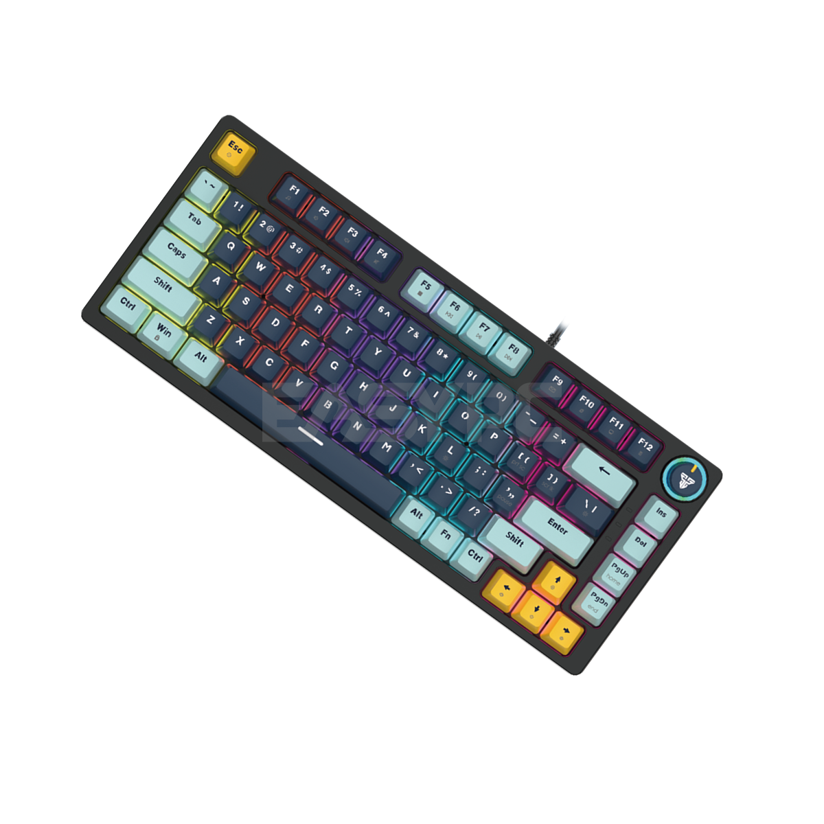 Fantech MK875 V2 Atom 81 Hot swappable 3pin Blue switch Mechanical Keyboard Navy Blue-b