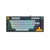 Fantech MK875 V2 Atom 81 Hot swappable 3pin Blue switch Mechanical Keyboard Sky Blue-a