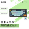 Fantech MK875 V2 Atom 81 Hot swappable 3pin Blue switch Mechanical Keyboard Sky Blue