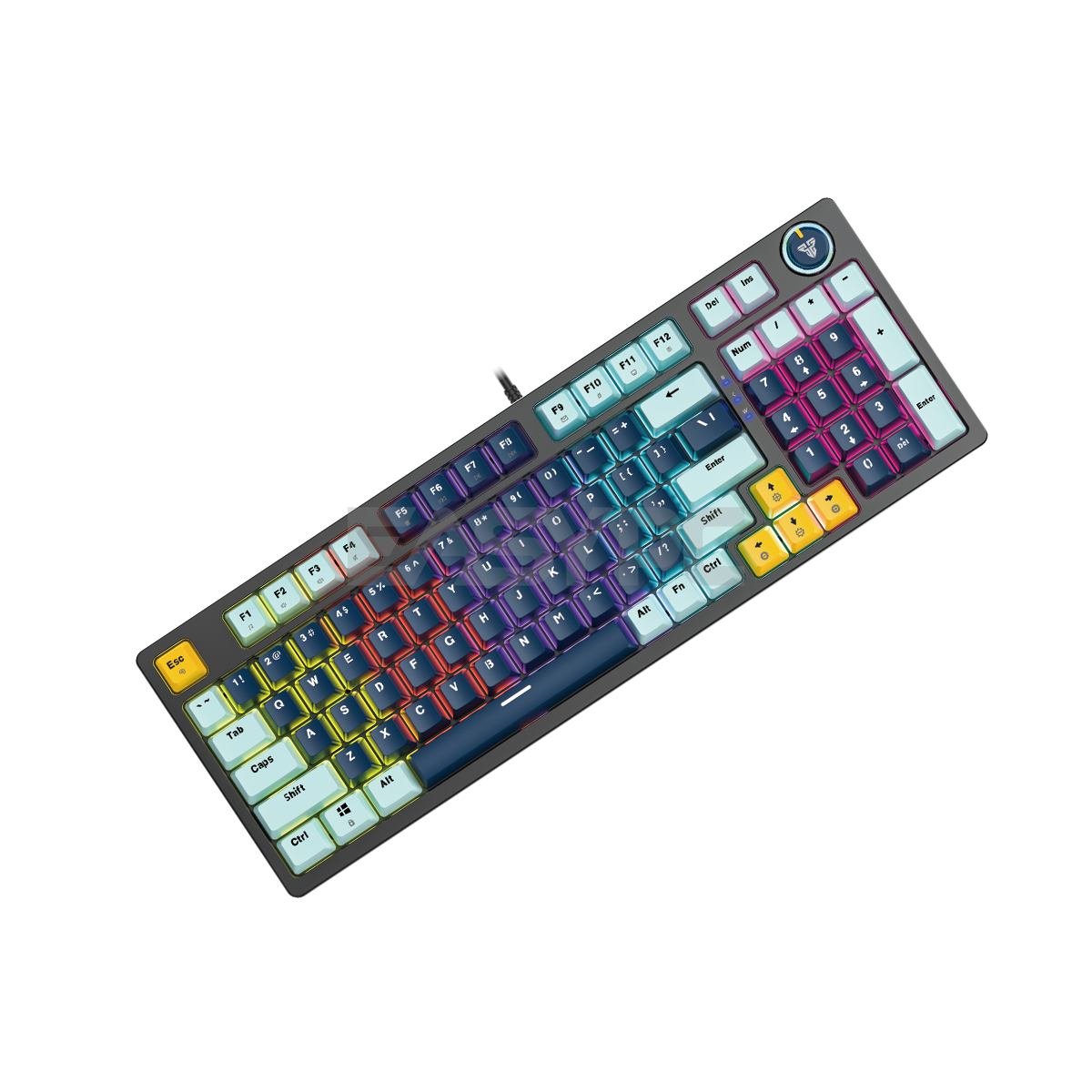 Fantech MK890 V2 Atom 96 Hot swappable 3pin Blue switch Mechanical Keyboard Navy Blue-d