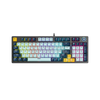 Fantech MK890 V2 Atom 96 Hot swappable 3pin Red switch Mechanical Keyboard Sky Blue-a