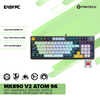 Fantech MK890 V2 Atom 96 Hot swappable 3pin Red switch Mechanical Keyboard Sky Blue