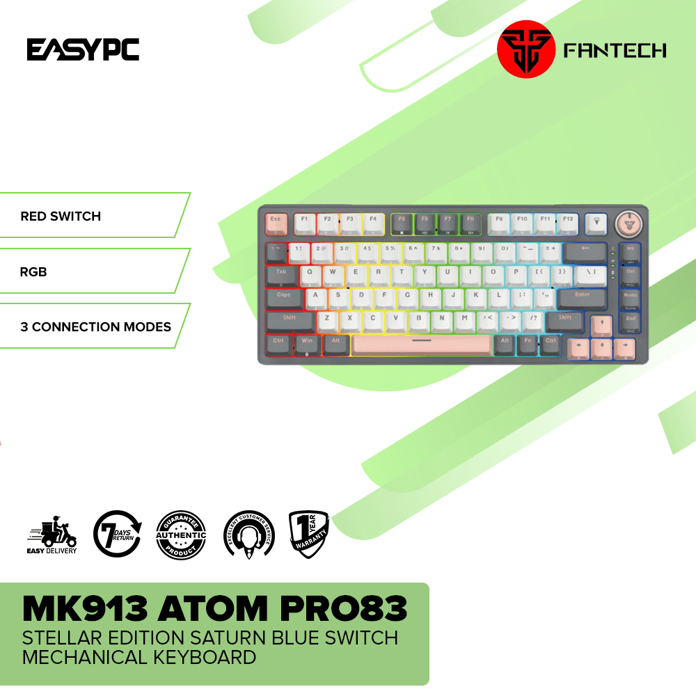 Fantech MK913 ATOM PRO83 Stellar Edition Saturn Blue Switch Mechanical Keyboard-a