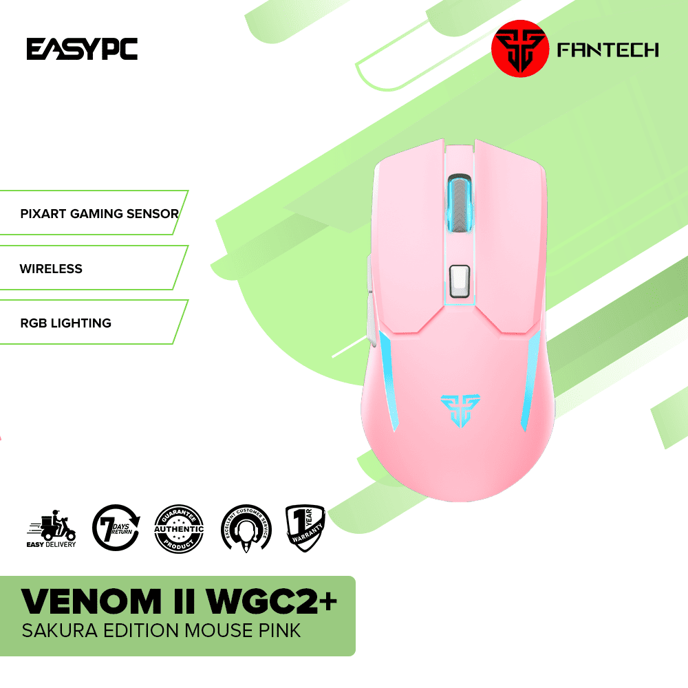 Fantech Venom II WGC2+ Sakura Edition Mouse Pink-c