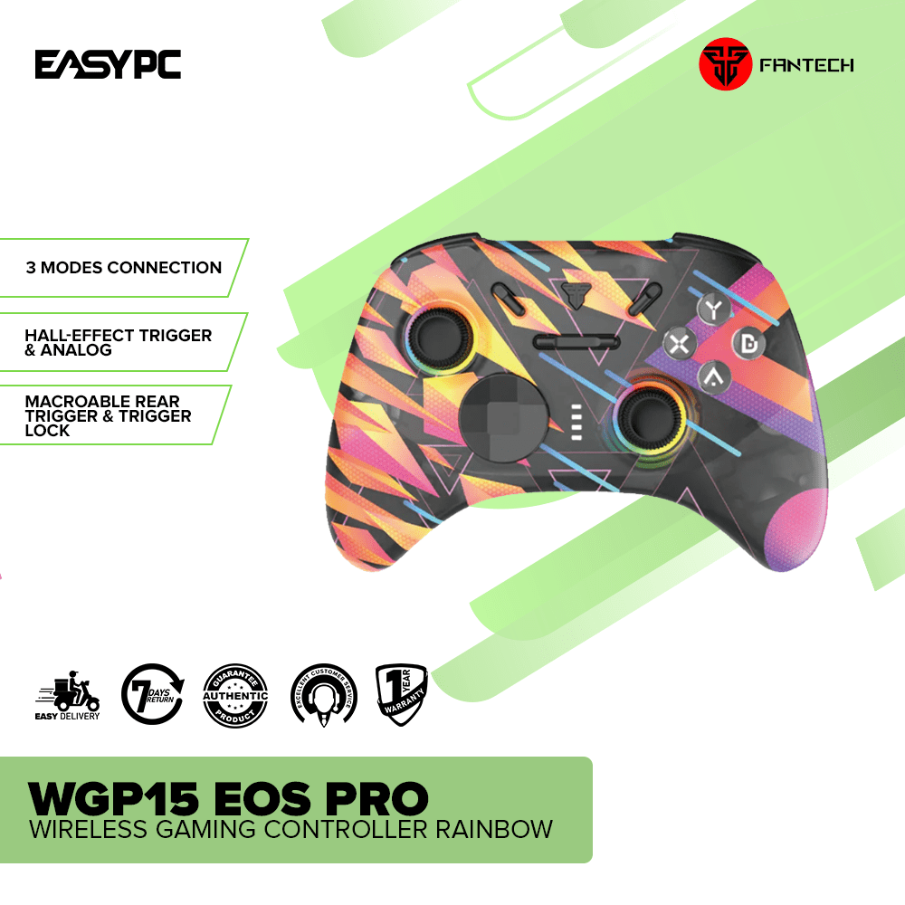 Fantech WGP15 EOS PRO Wireless Gaming Controller Rainbow – EasyPC