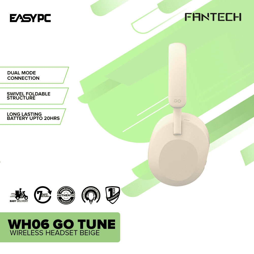 Fantech WH06 GO Tune Wireless Headset Beige