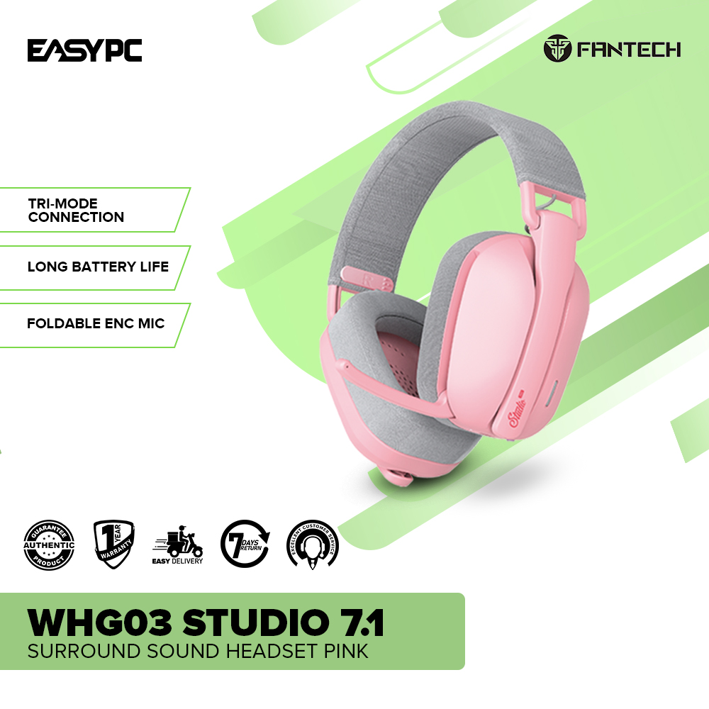 Fantech WHG03P Studio Pro 7.1 Surround Sound Headset Pink